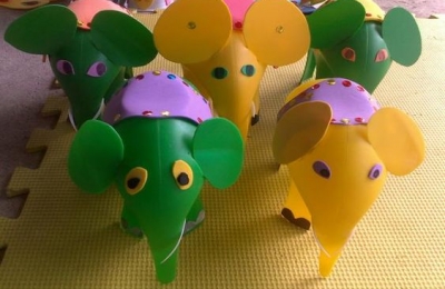 Đồ chơi mầm non tự làm đơn giản