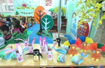 Những mẫu đồ chơi mầm non bằng giấy đẹp lung linh