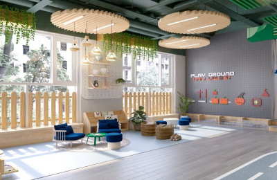 Xây dựng không gian vui chơi giải trí cho bé mầm non