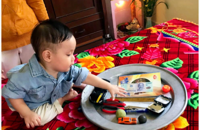 Cách chuẩn bị cho bé một mâm bốc thôi nôi