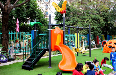 Xây dựng khu đồ chơi cho trường mẫu giáo