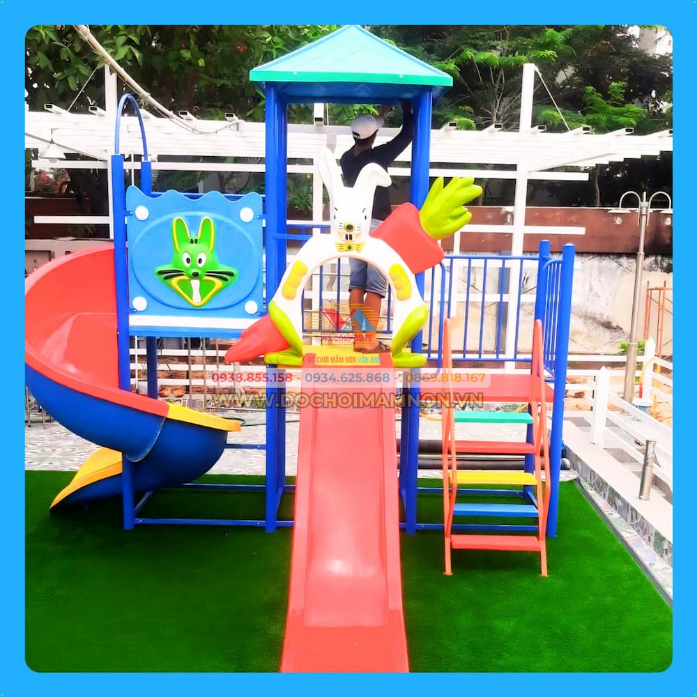 Bộ Cầu Trượt Liên Hoàn Nhà Trẻ_CT 008