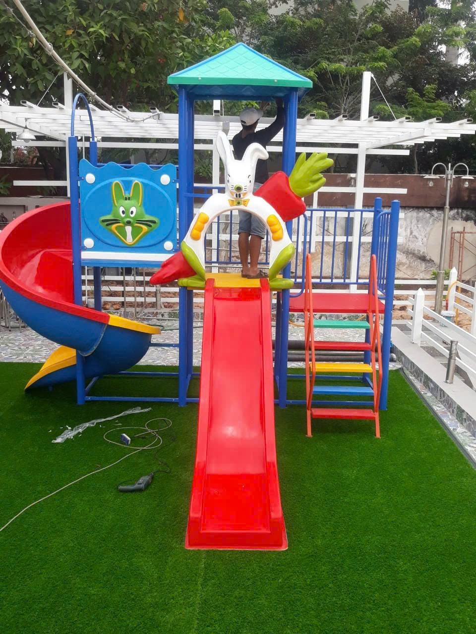 Bộ Cầu Trượt Liên Hoàn Nhà Trẻ_CT 008