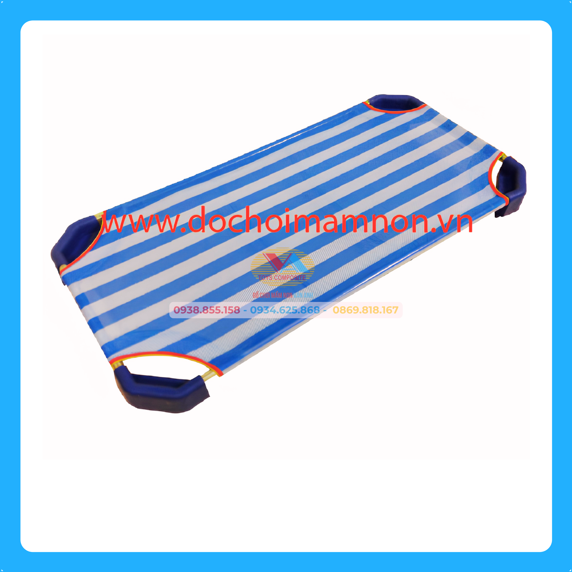 Giường Ngủ Sọc Xanh Dương_G IN001