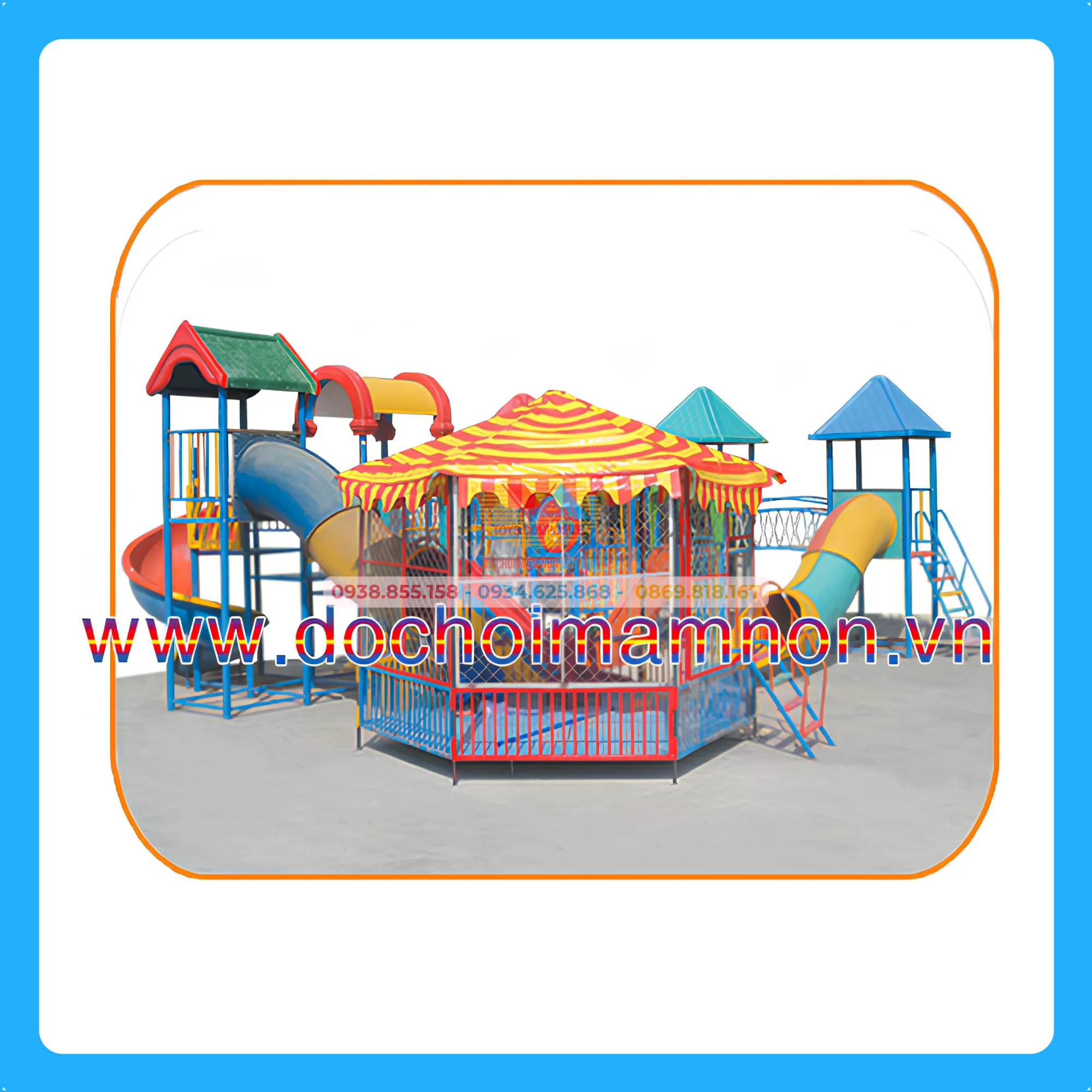Nhà banh cầu trượt liên hoàn_NB 001