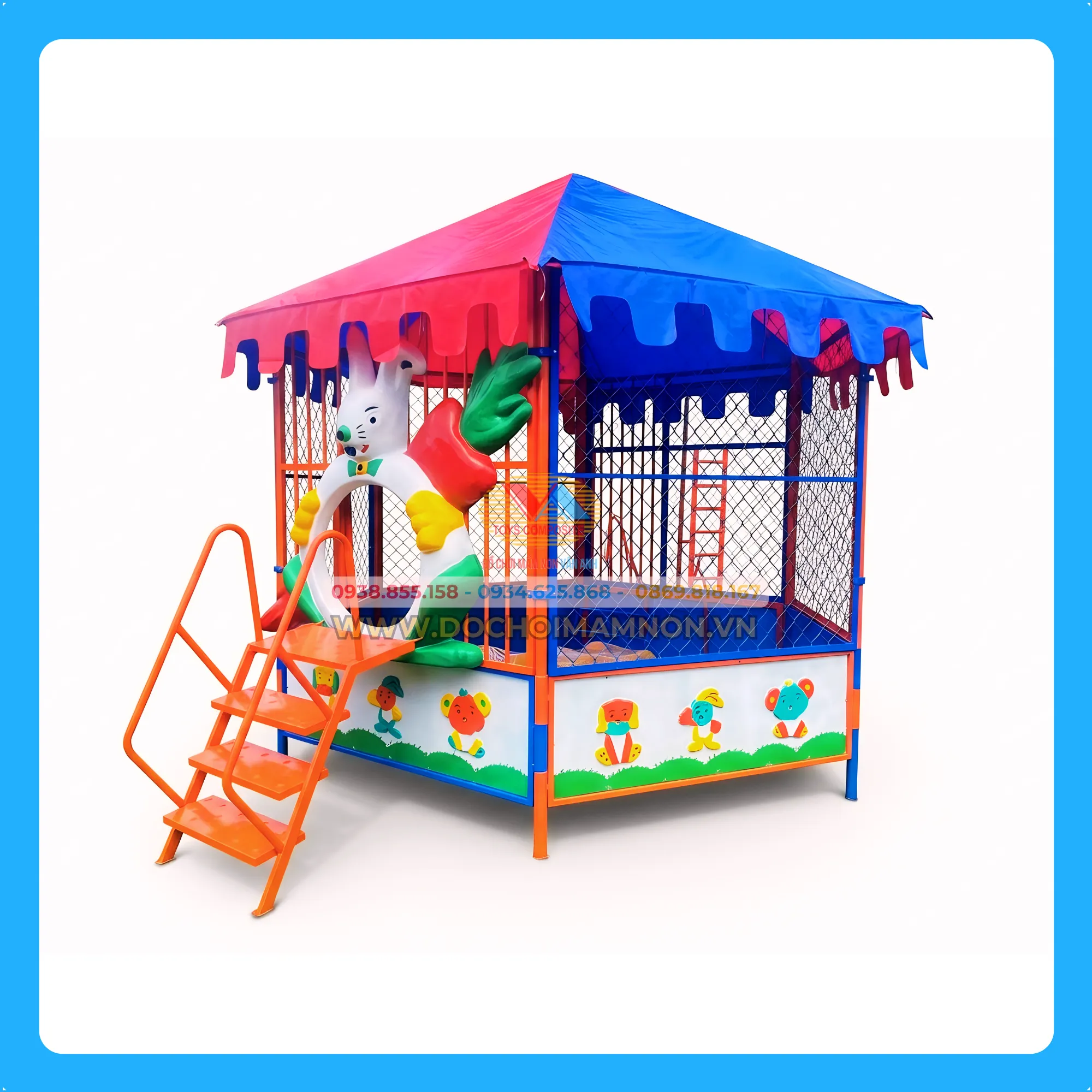 Nhà Banh Lục Giác Có Mặt Nạ Thỏ _NB 002