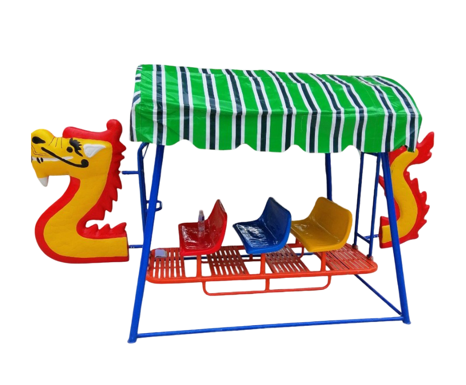 Xích đu thuyền rồng 3 ghế 9 chỗ_XD 004