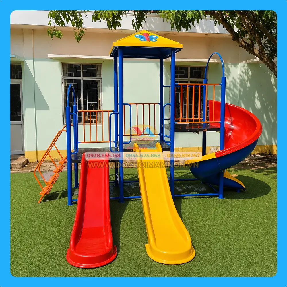Bộ cầu trượt liên hoàn nhà trẻ_CT 007 – ảnh 1