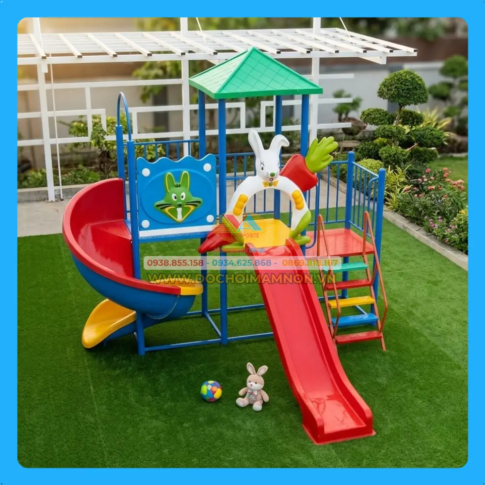 Bộ cầu trượt liên hoàn nhà trẻ_CT 008 – ảnh 1