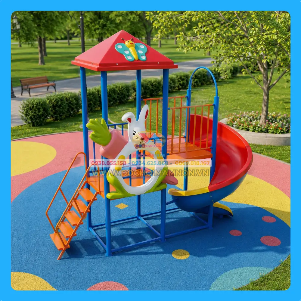 Cầu trượt xoắn con thỏ 2 sàn_CT 001 – ảnh 2