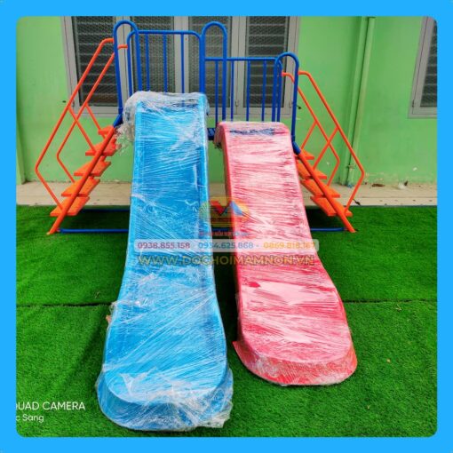 Cầu trượt máng cao máng thấp CT 023 - Ảnh thực tế