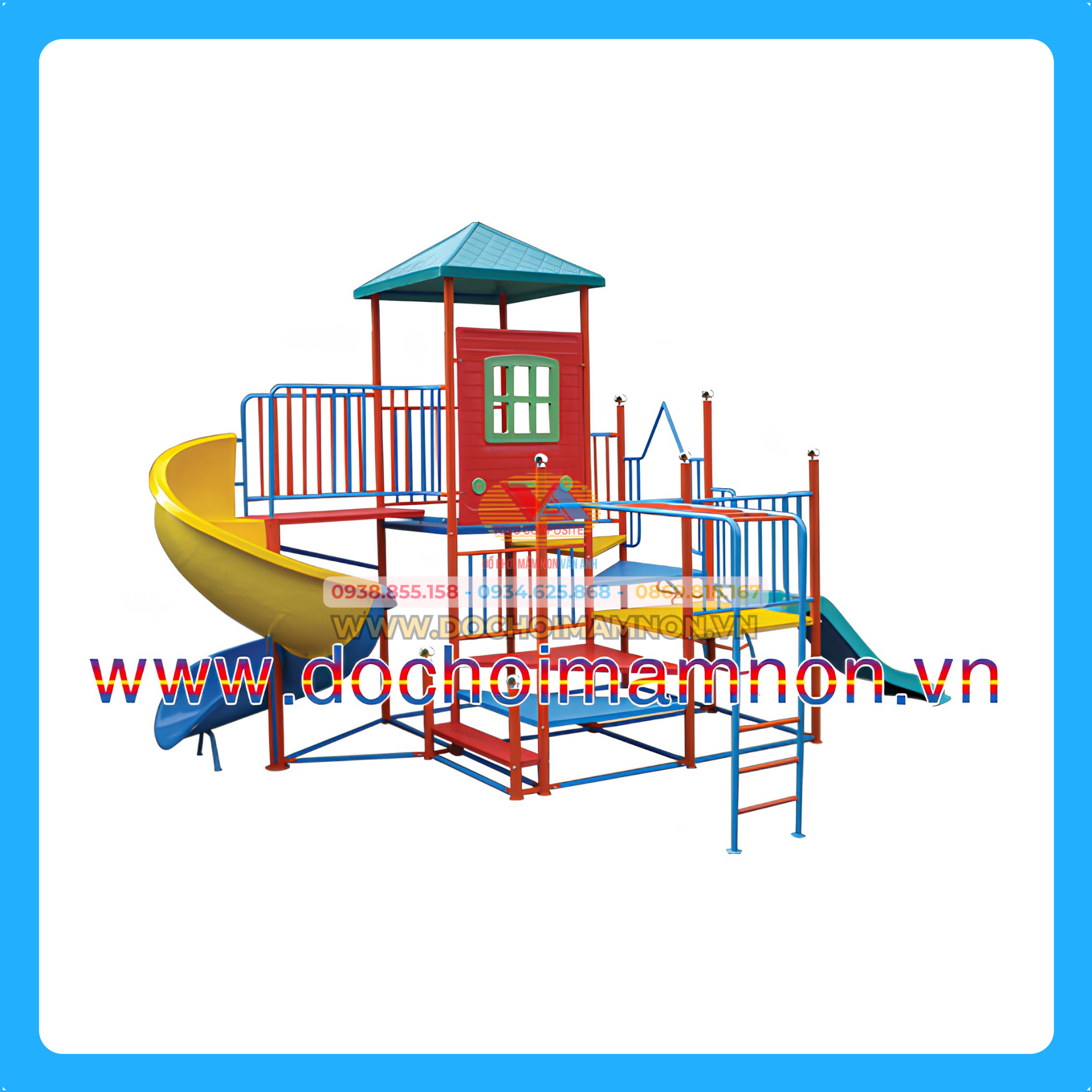 Bộ cầu trượt xoắn nhà trẻ_CT 052