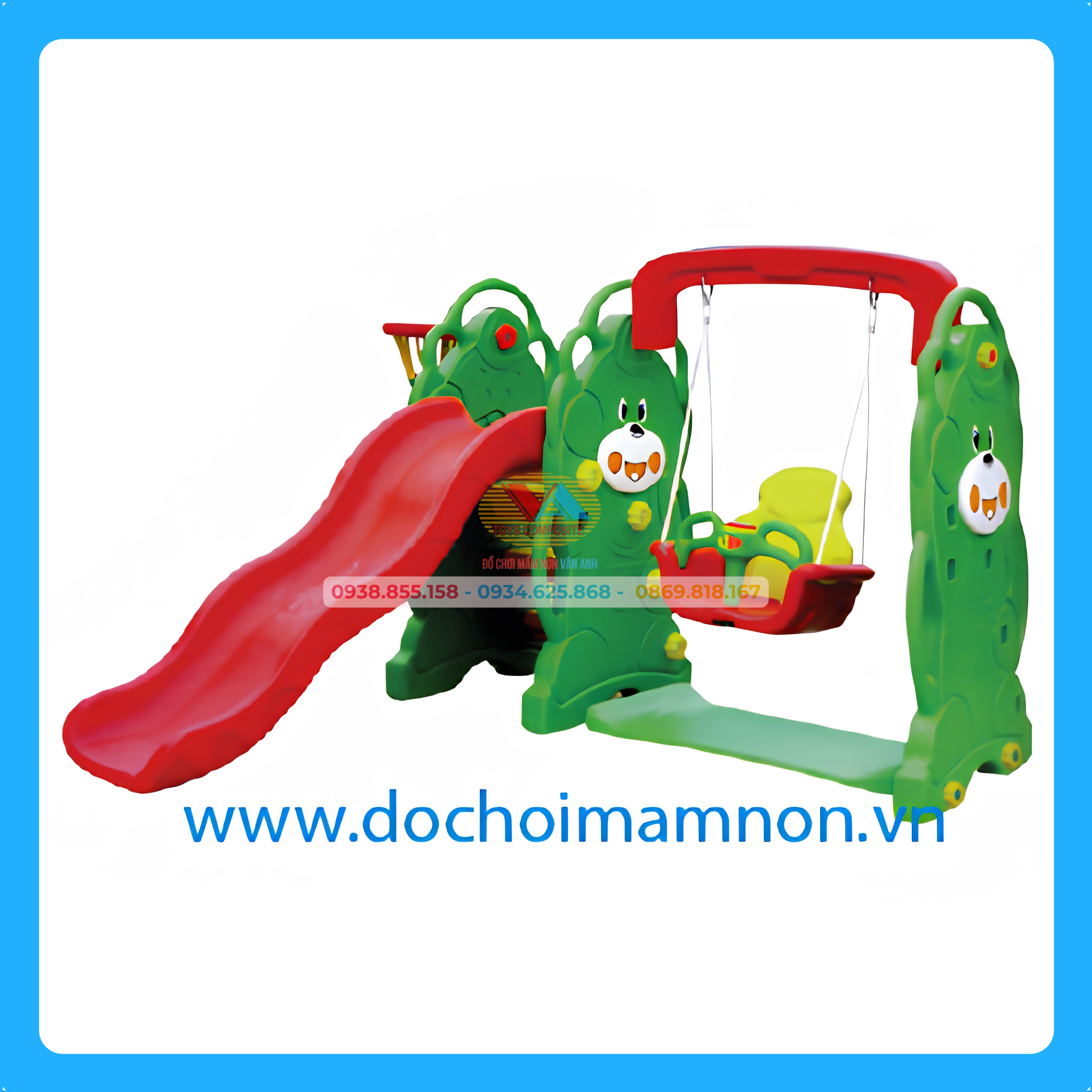 Cầu trượt bóng rổ hình voi_CTN 003