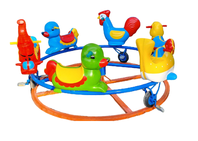 Đu quay đường ray 6 con thú_DQ 008