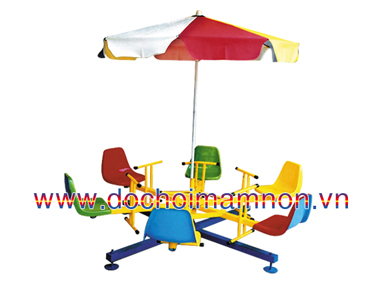 Đu quay 6 ghế có dù_DQ 011