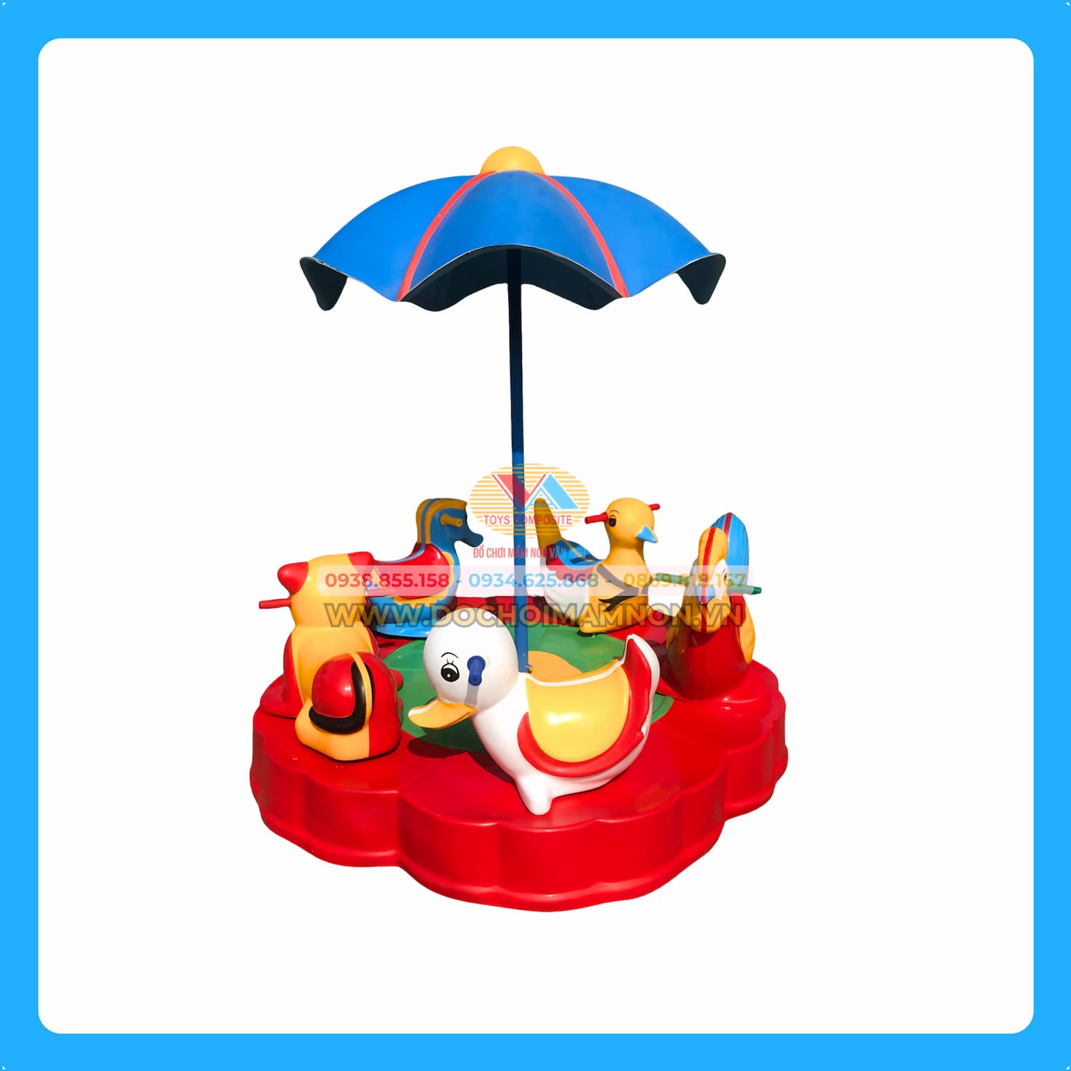 Đu quay mâm 5 con thú_DQ 012