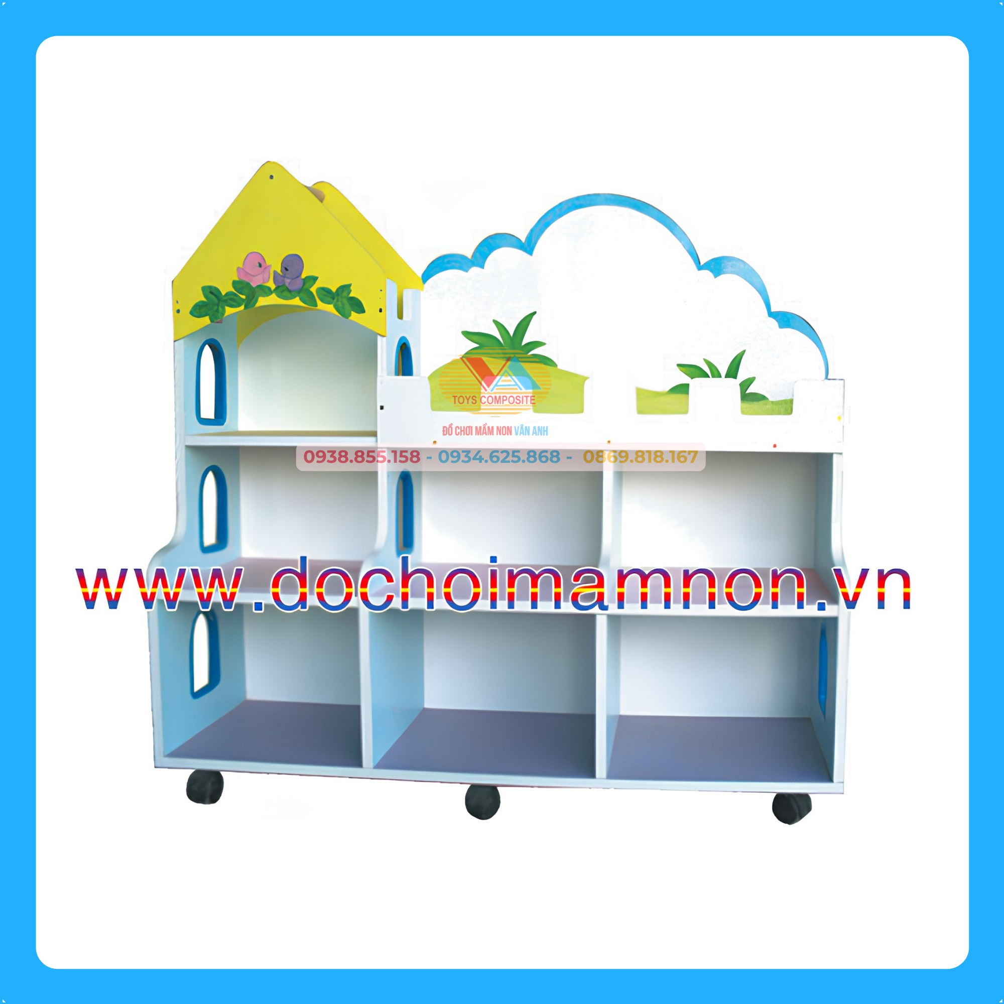 Kệ Lớp Học Bông Hoa_KG 021