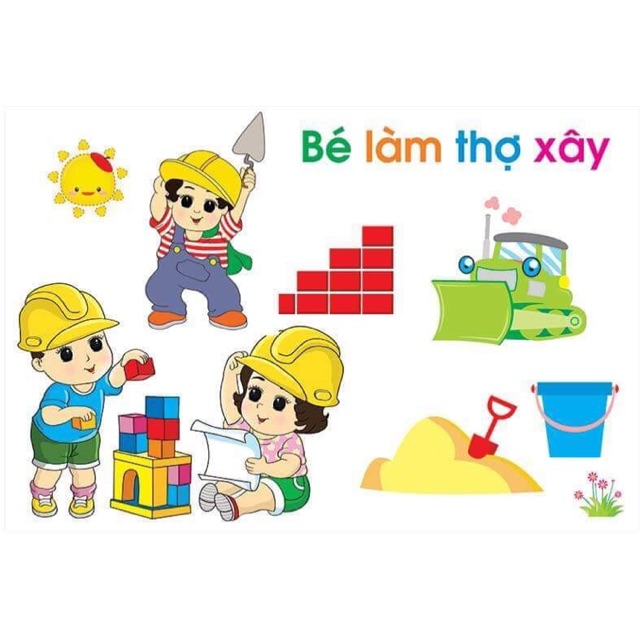 Đồ chơi góc xây dựng dành cho các bé