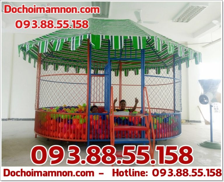 Nhà banh (nhà bóng) mầm non lục giác cho trẻ em