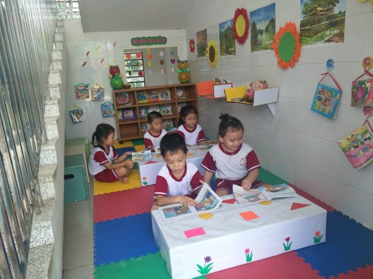Góc thư viện của bé mầm non