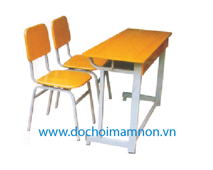 Bàn Ghế Tiểu Học 1 Bàn 2 Ghế_BG 006