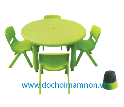 Bộ Bàn Ghế Tròn 1 Bàn 4 Ghế_BG 011
