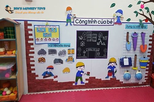 Đồ chơi góc xây dựng dành cho các bé