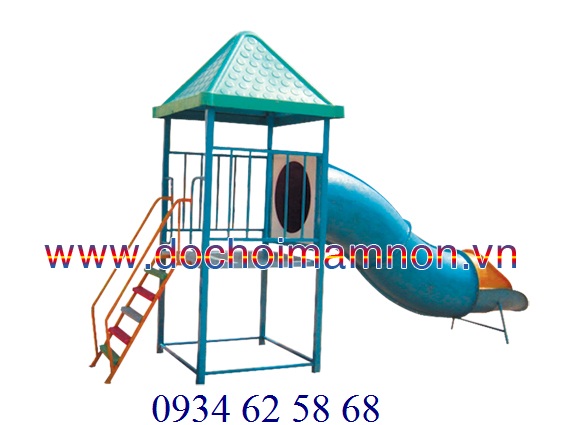 Cầu trượt ống có mái_CT 031