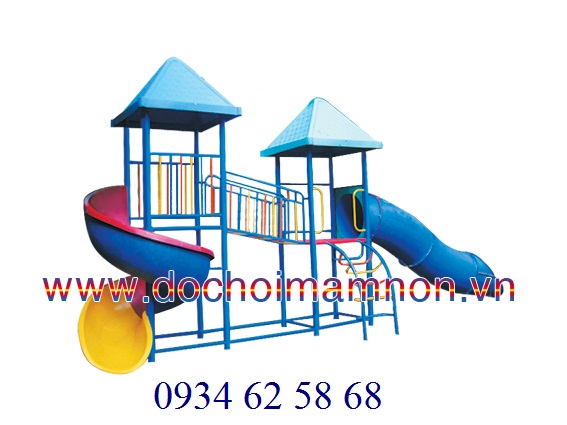 Cầu trượt xoắn máng ống_CT 041