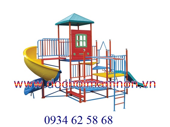 Bộ cầu trượt xoắn nhà trẻ_CT 052