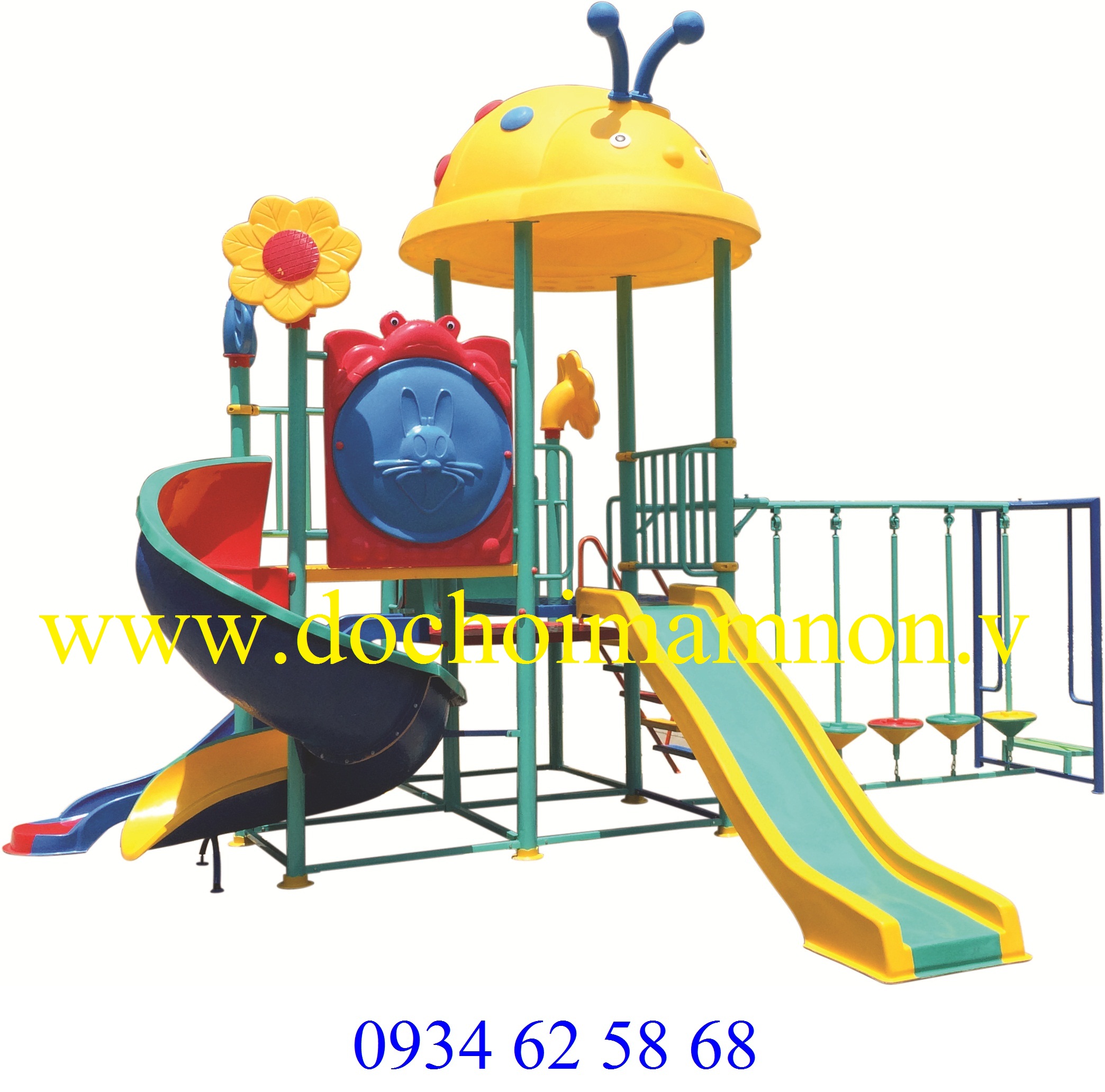 Liên Hoàn Cầu Trượt Mái Ong_CT 119