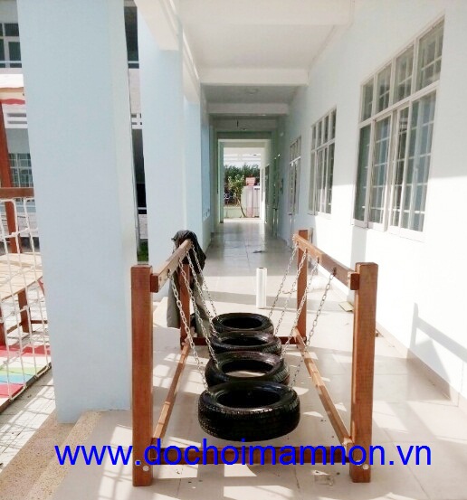 Cầu trượt xích đu bánh xe_CT 135