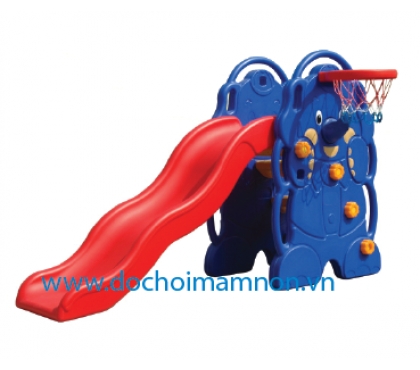 Cầu trượt bóng rổ nơi tập luyện thể thao lý tưởng cho bé