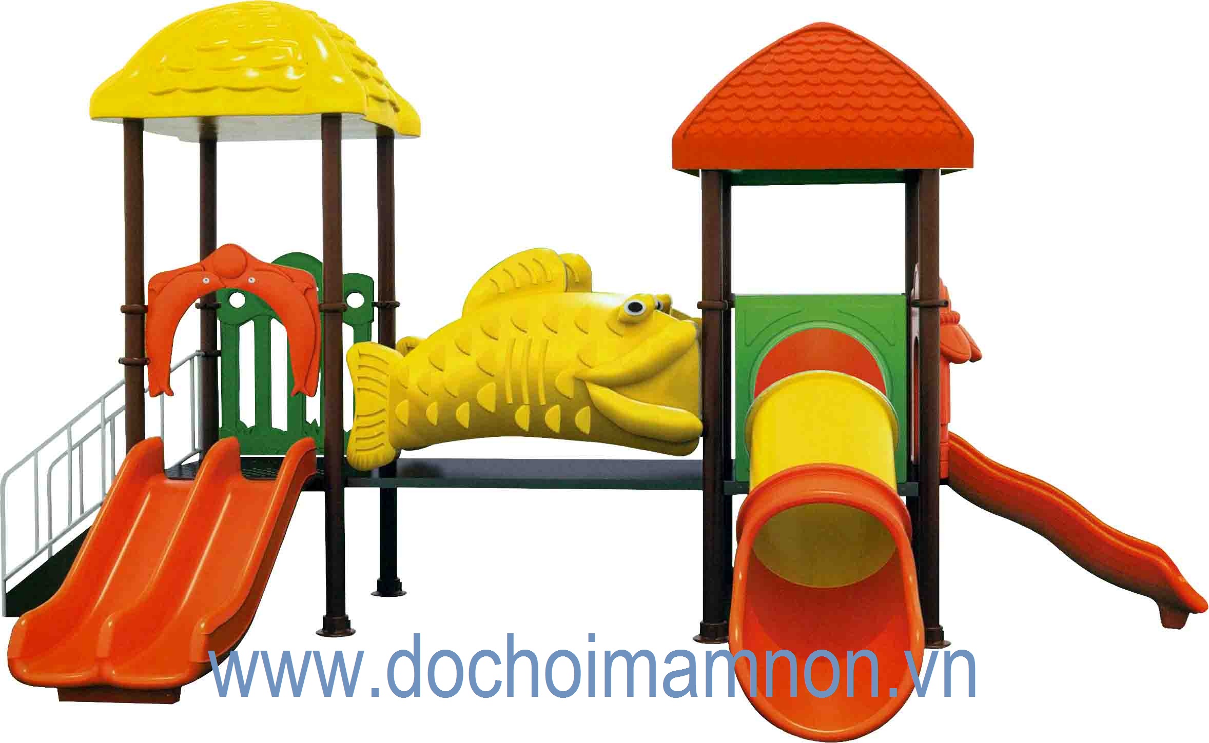 Nhà chơi cầu trượt cá chép_CTN 029