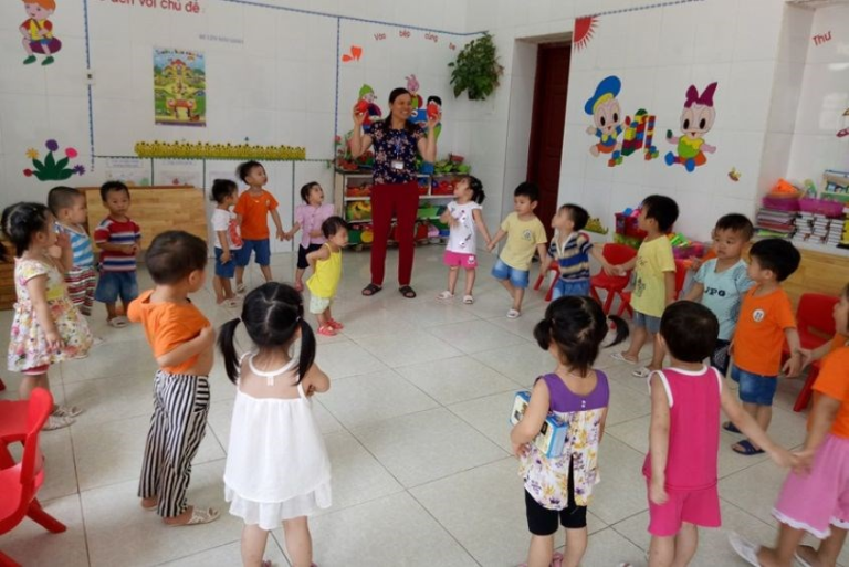 Các hoạt động vui chơi giải trí hàng tuần tại lớp của bé mầm non