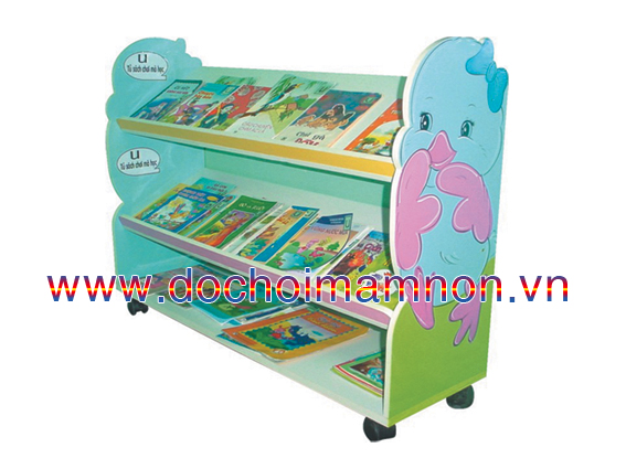 Kệ Thư Viện Hình Thang_KG 033