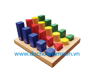 Bộ hình khối nhiều màu cho trẻ_TB 025