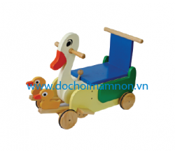 Thiết bị mầm non, đồ chơi xe đẩy con vịt