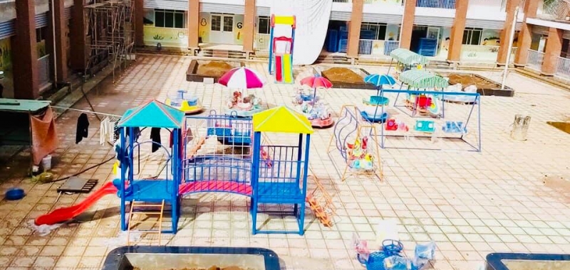 Thi công đồ chơi mầm non