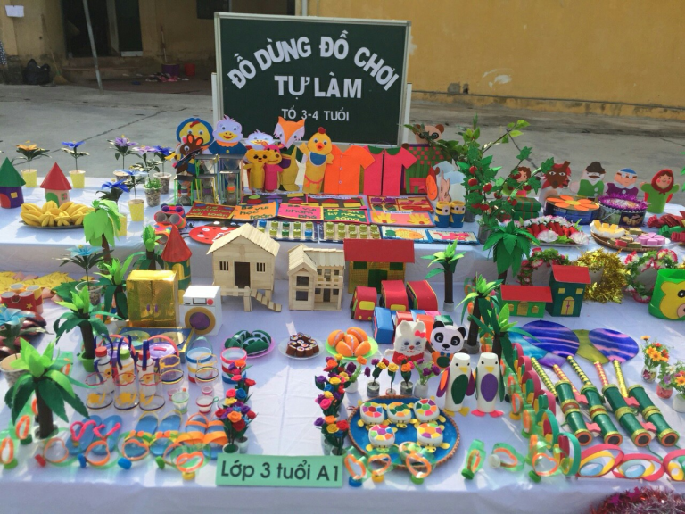 Thi đồ dùng đồ chơi mầm non ở các trường mẫu giáo