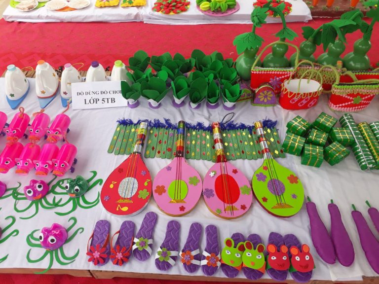 Cách trưng bày đồ dùng đồ chơi mầm non hội thi cấp trường