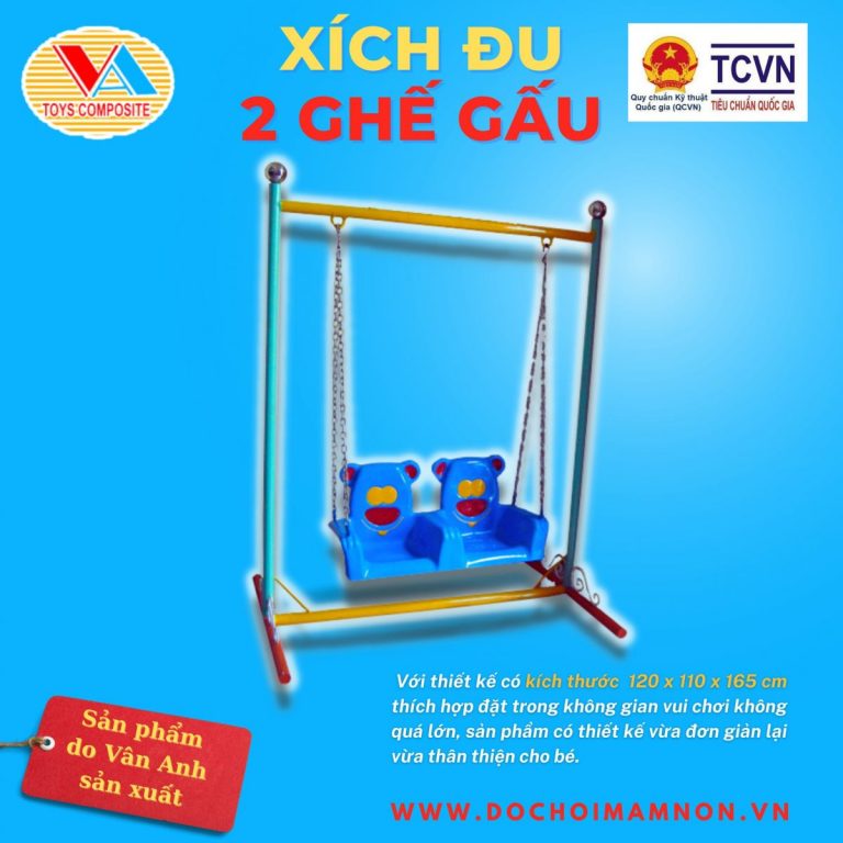 Xích Đu Ghế Gấu 2 Chỗ Ngồi