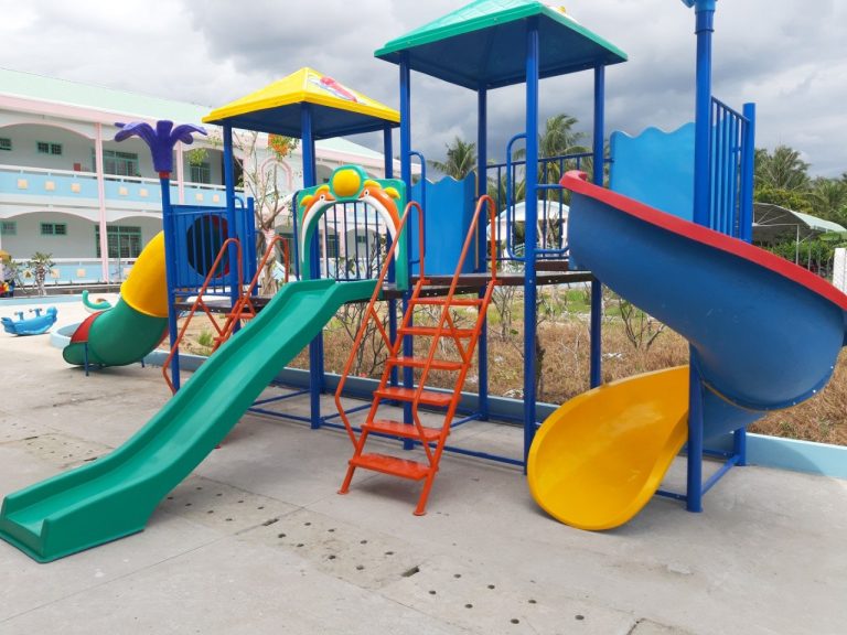 Bộ liên hoàn nhà chòi ngoài trời 2 khối
