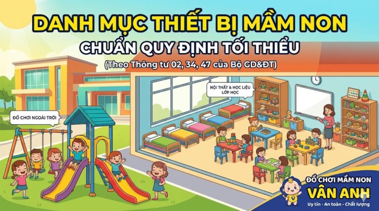Tổng hợp danh mục thiết bị mầm non chuẩn quy định tối thiểu