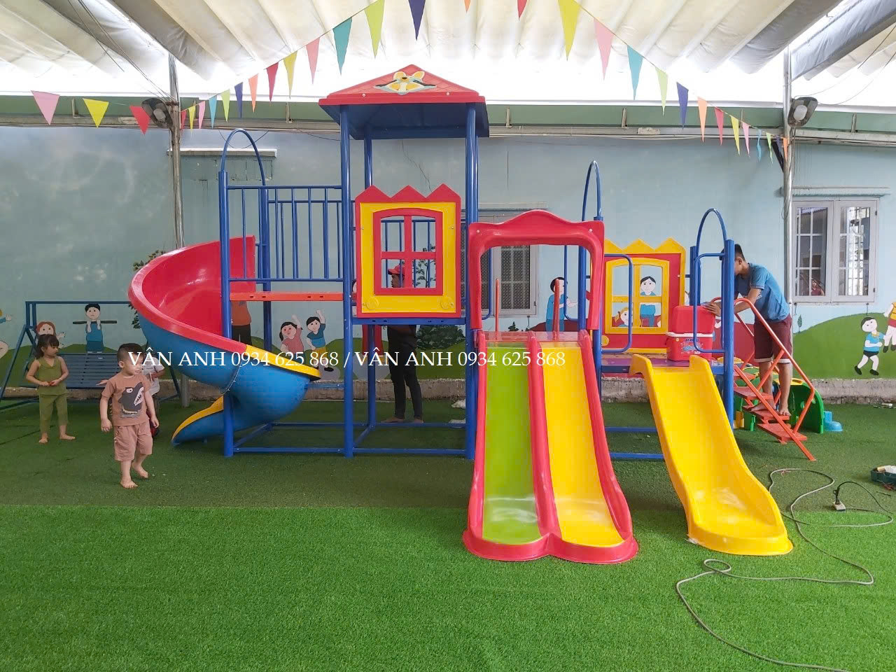 Cầu trượt nhựa composite_CT 080