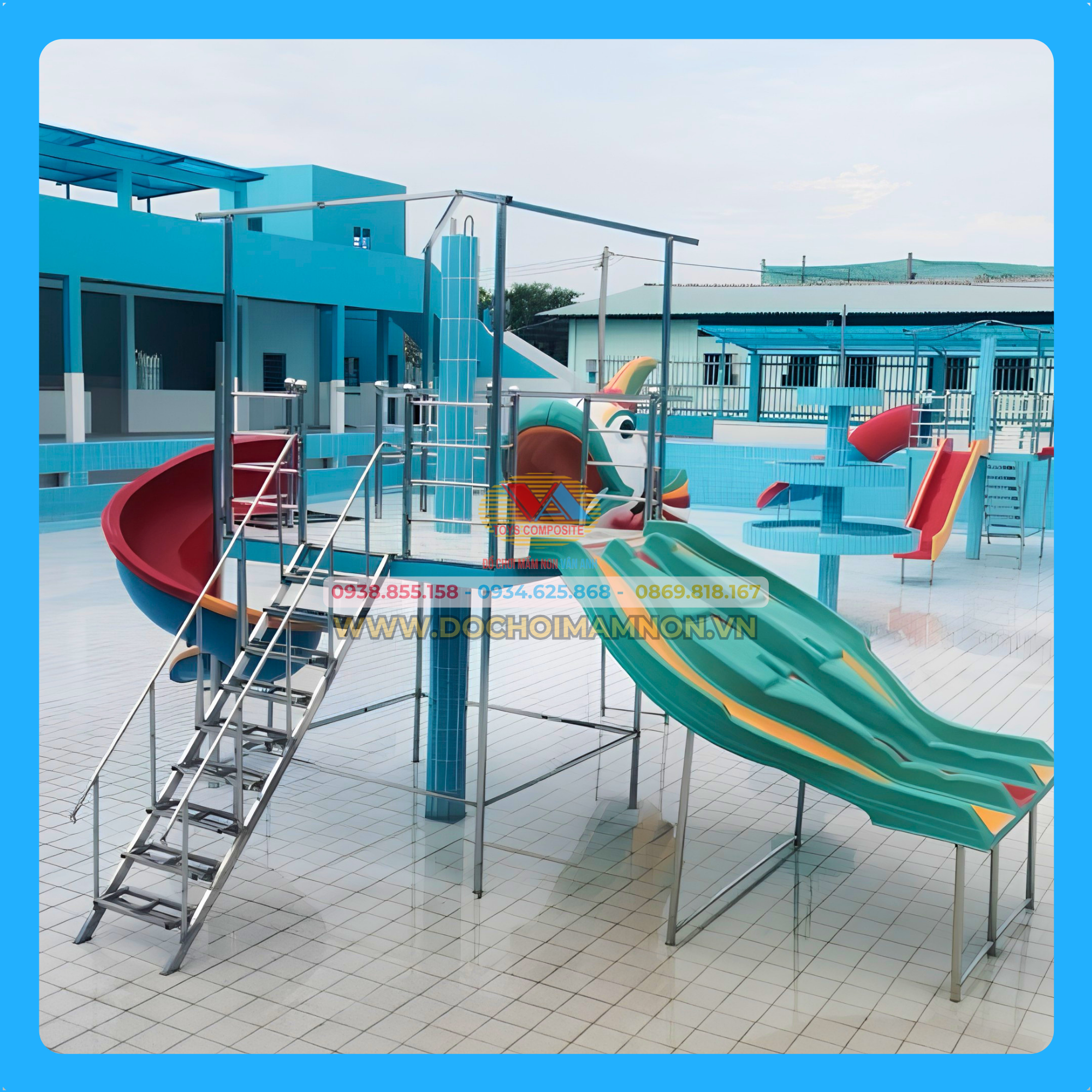 Cầu trượt hồ bơi_HB 006