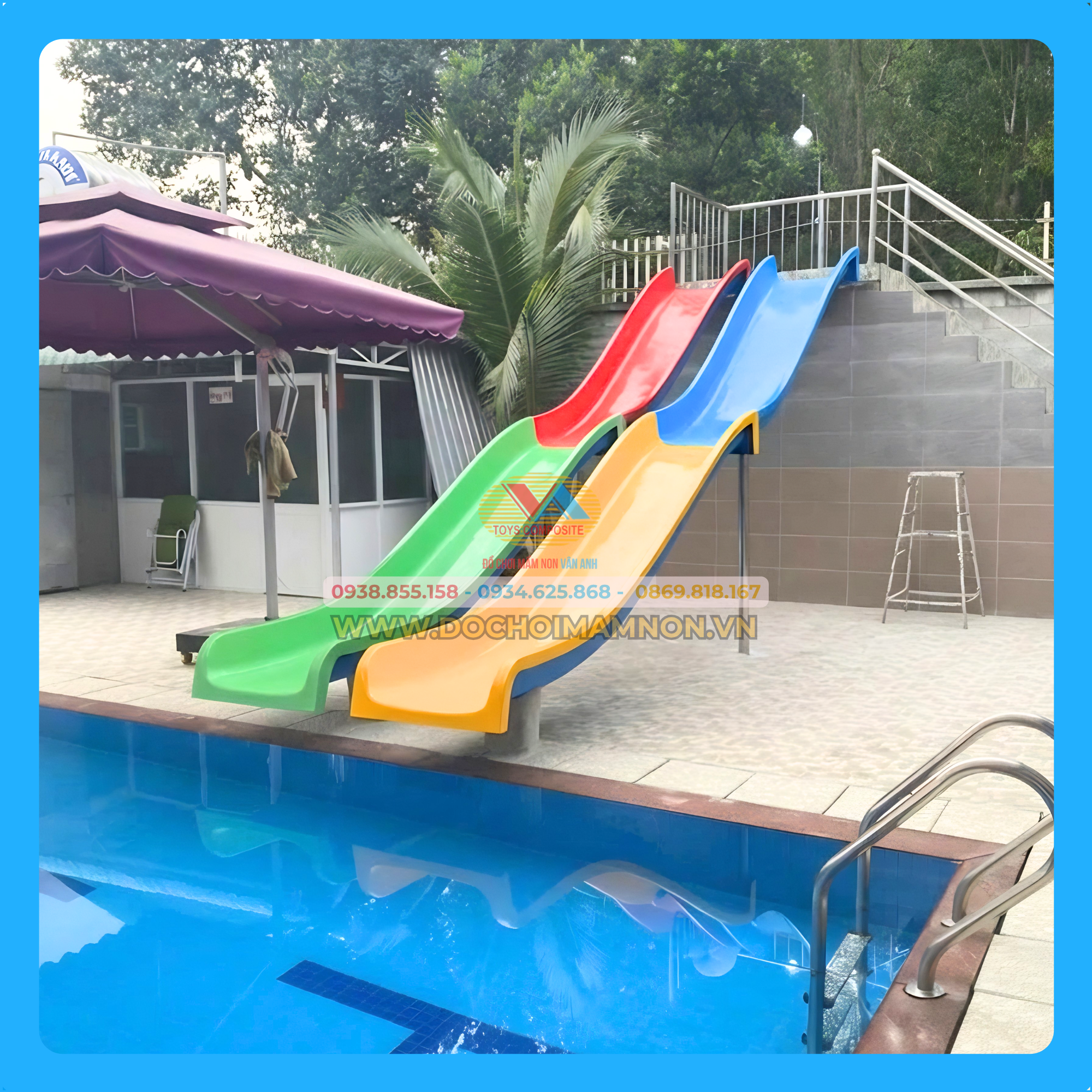 Cầu trượt hồ bơi_HB 010