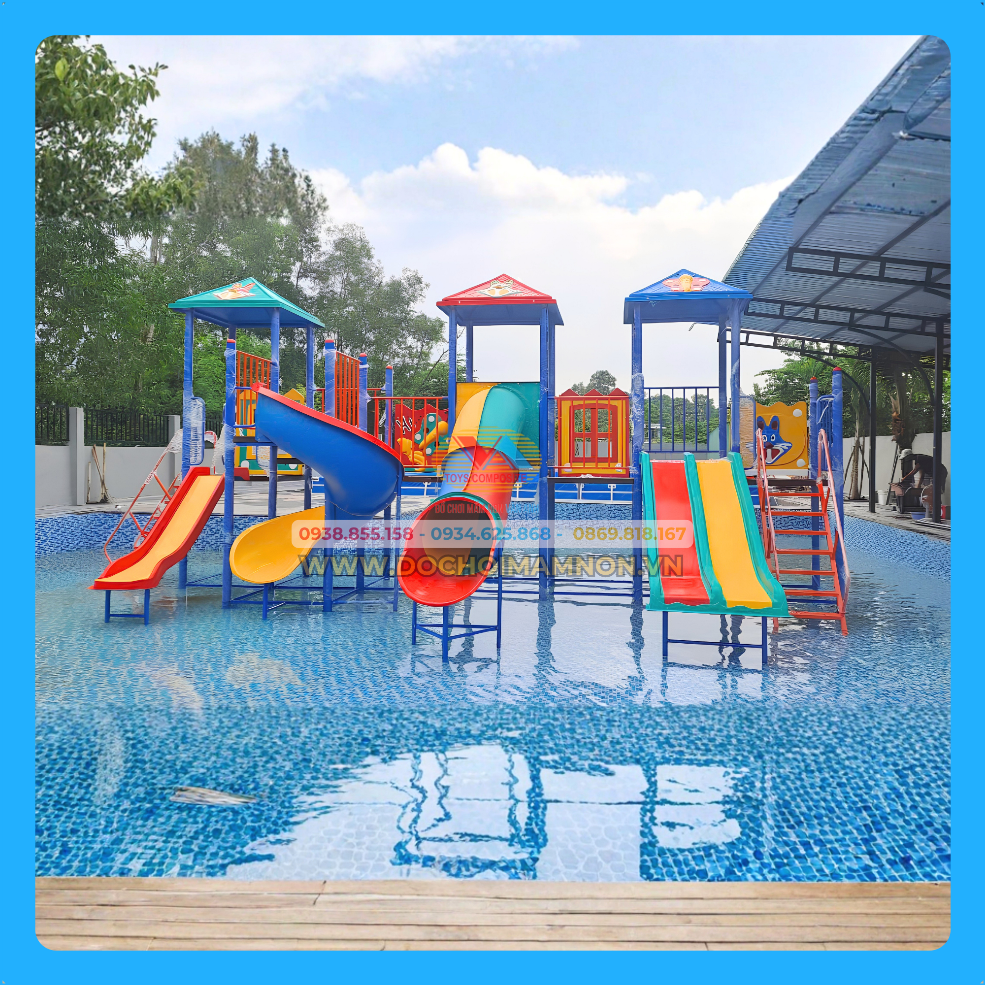 Cầu trượt hồ bơi_HB 011