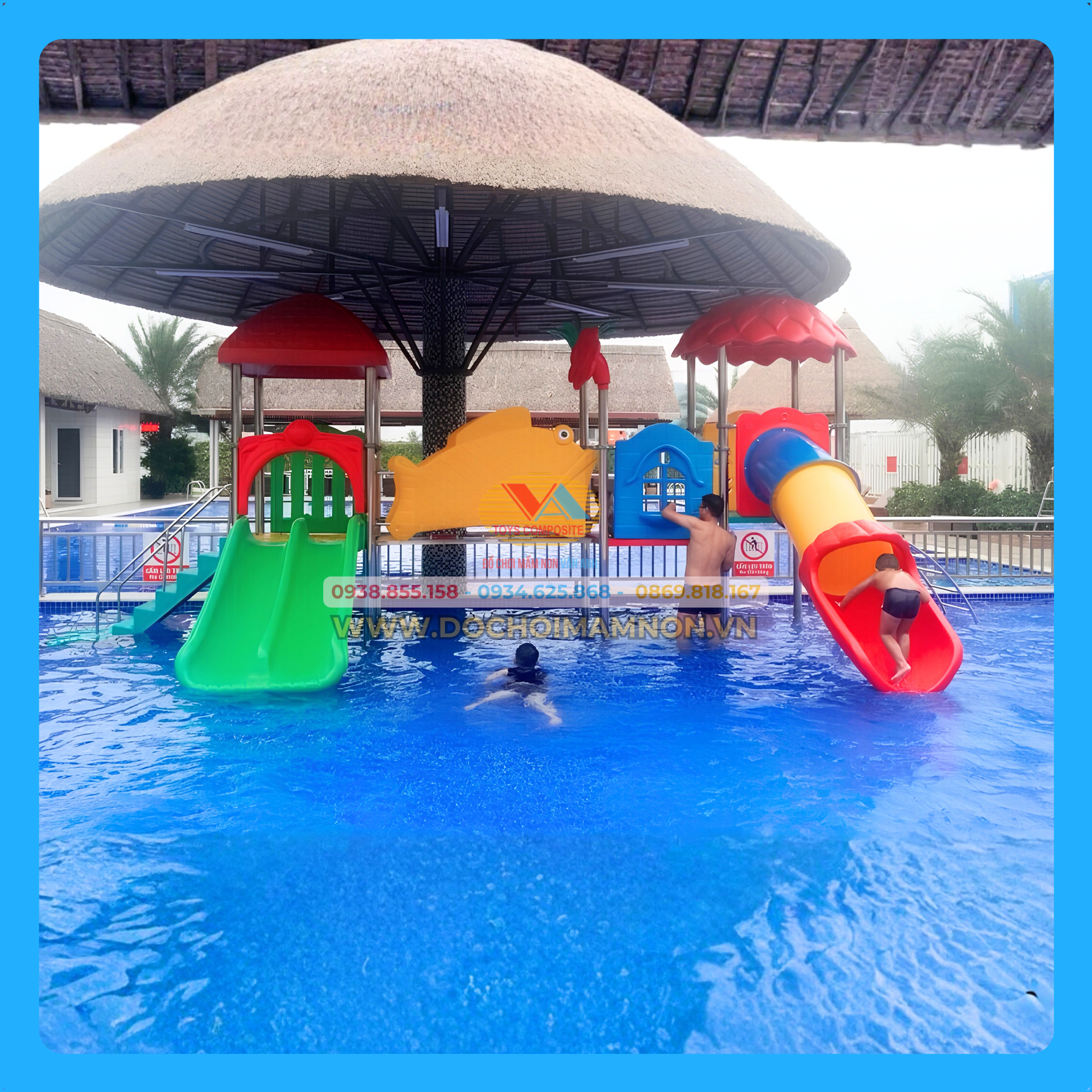 Cầu trượt hồ bơi_HB 017