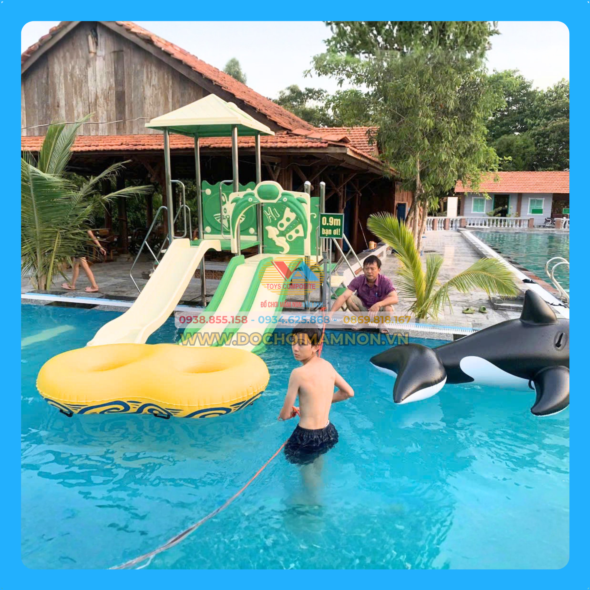 Cầu trượt hồ bơi_HB 019